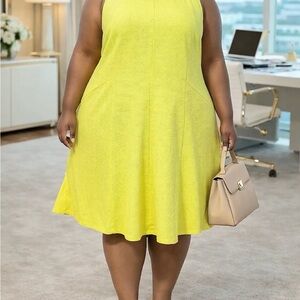 Cato Vibrant Yellow Midi Dress